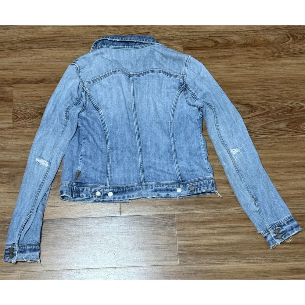 PAIGE Light Wash Denim Jacket in Faded Blue